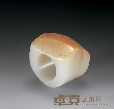 清中期 白玉扳指 内直径2cm